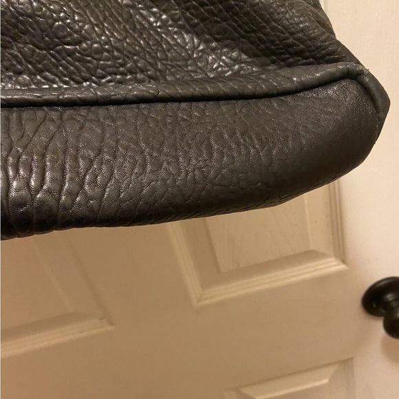 Michael Kors Channing Large Black Pebbled Leather Satchel Shoulder Tote Bag EUC - Picture 9 of 14